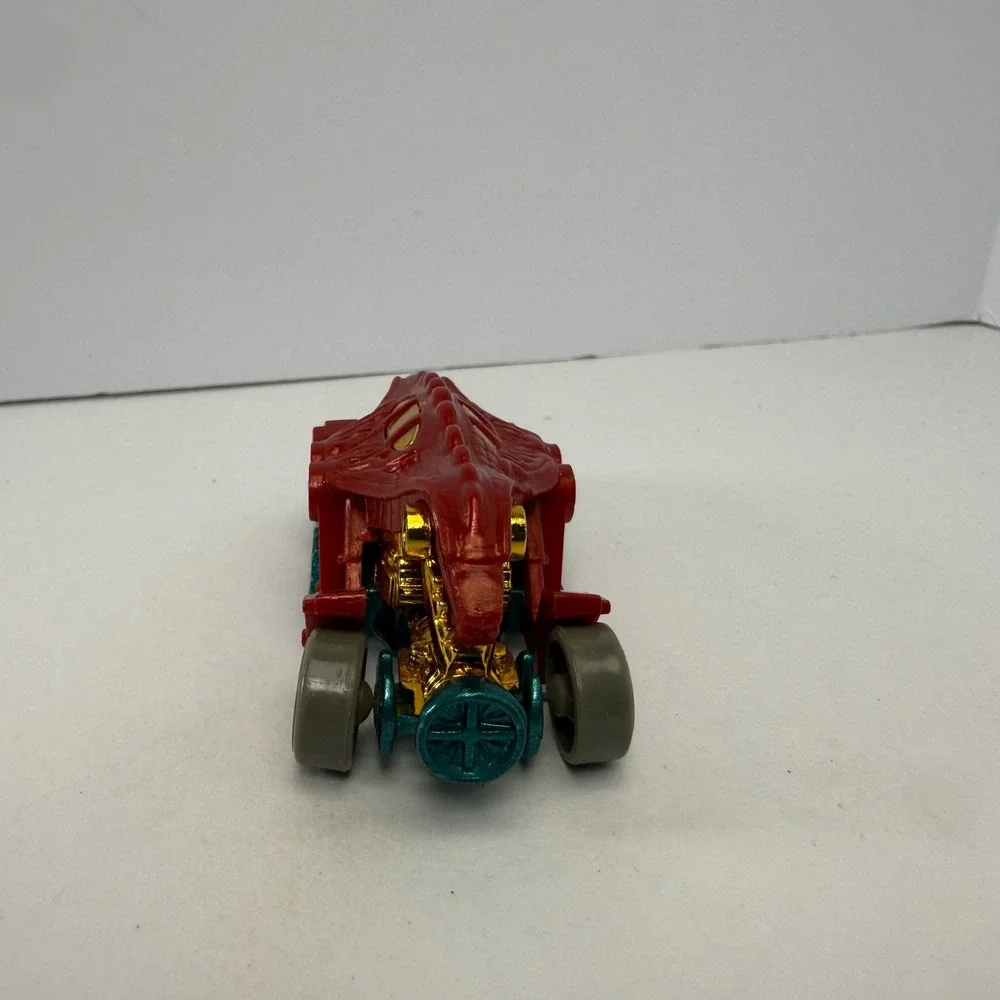 Hot Wheels Double Demon Red Teal Gold Dino Riders